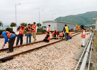 People being trained for Rail accident investigation